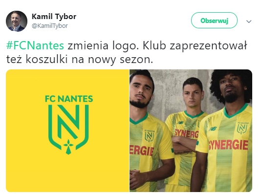 FC Nantes ZMIENIA swoje logo!